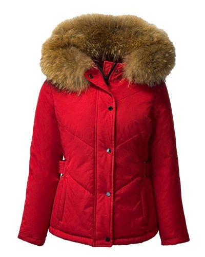 Dames rood winter korte jas – Georgia - bestel bij BK Leder Dames rood winter korte jas - Georgia
