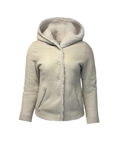 Dames echt leren wit korte jas – Pam - bestel bij BK Leder Dames echt leren wit korte jas - Pam