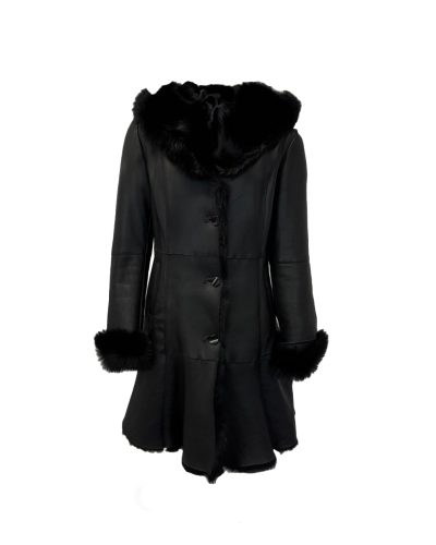 Dames echt leren zwart lammy coat – Toscano - bestel bij BK Leder Dames echt leren zwart lammy coat - Toscano