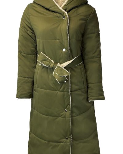 Dames winter groen lange jas - Espana