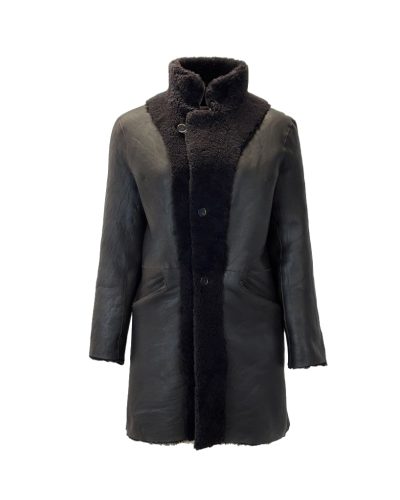 Dames echt leren zwart lammy coat – Diane - bestel bij BK Leder Dames echt leren zwart lammy coat - Diane