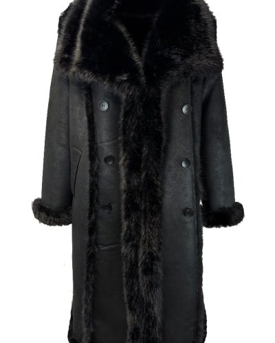 Dames zwart winter jas – Sheila - bestel bij BK Leder Dames zwart winter jas - Sheila