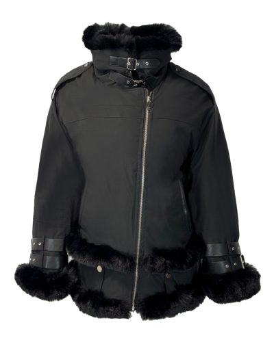 Dames zwart winter jas - Rocio