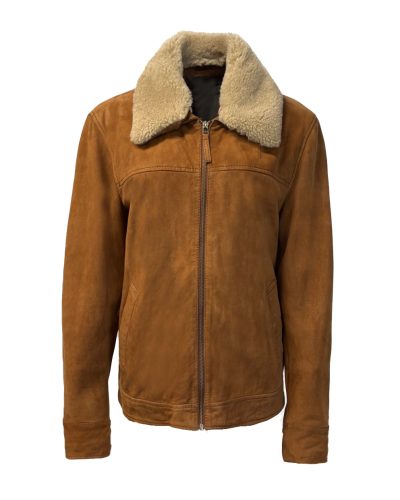 Heren cognac korte jas – Alexo - bestel bij BK Leder Heren cognac korte jas - Alexo