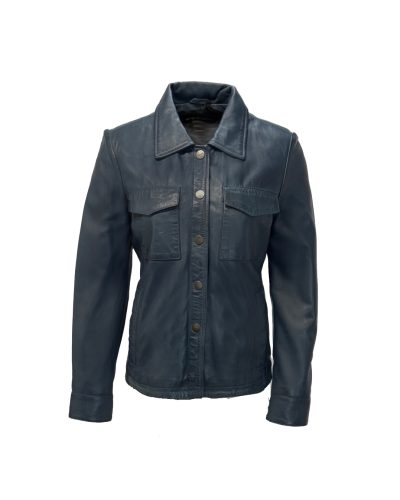 Echt leren stargazer blouse – Lyon - bestel bij BK Leder Echt leren stargazer blouse - Lyon