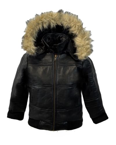 Kinderen echt leer zwart – Aston - bestel bij BK Leder Kinderen echt leer zwart - Aston