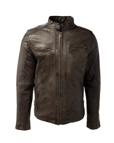 Echt leren heren bruin jas – Maestro - bestel bij BK Leder Echt leren heren bruin jas - Maestro