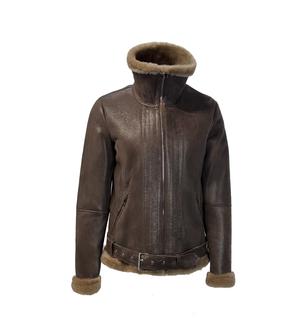 Lammy gele kort jas dames -Ritana - bestel bij BK Leder Lammy gele kort jas dames -Ritana - Afbeelding 2