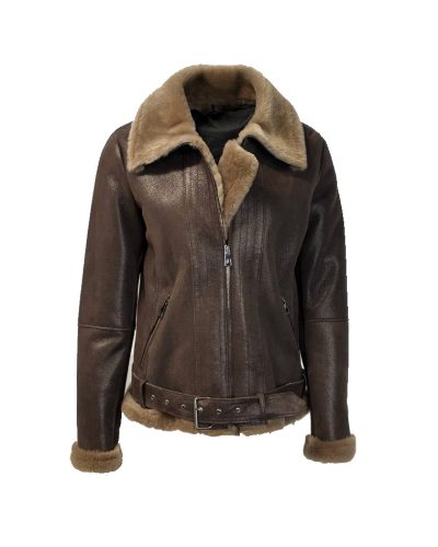 Dames leren bruin lammy coat – Lamyto - bestel bij BK Leder Dames leren bruin lammy coat - Lamyto
