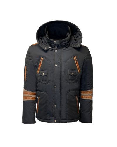 Heren blauw winterjas – Raul - bestel bij BK Leder Heren blauw winterjas - Raul