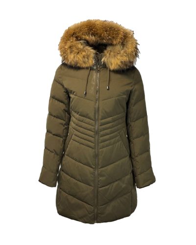 Dames groen winterjas -Milena