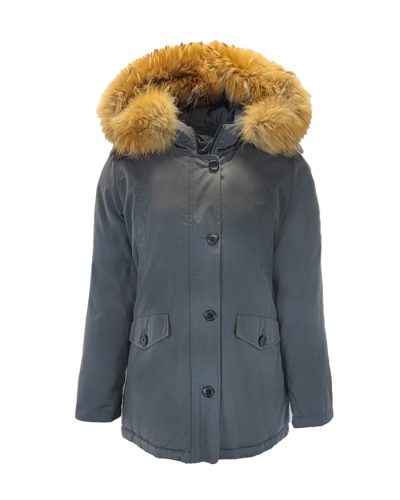 Dames grijs winter jas – Cassia - bestel bij BK Leder Dames grijs winter jas – Cassia