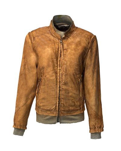 Echt leren cognac korte jas - Sailor