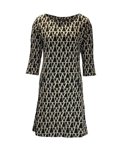 Dames beige/ zwart jurk-Bliera - bestel bij BK Leder Dames beige/ zwart jurk-Bliera