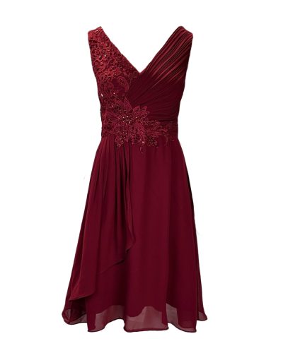 Dames rood korte jurk- Nadine - bestel bij BK Leder Dames rood korte jurk- Nadine