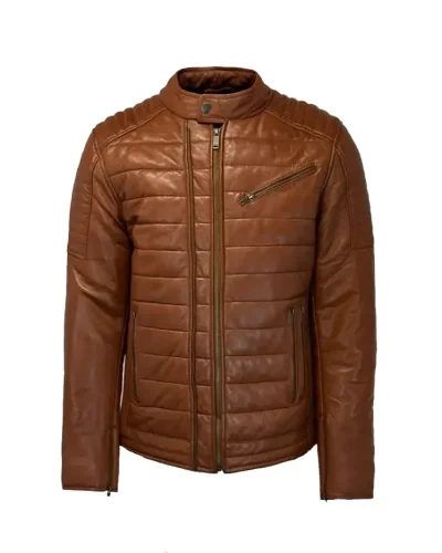 Cognac heren winter jas 100% echt leren -Sobrero - bestel bij BK Leder Cognac heren winter jas 100% echt leren -Sobrero