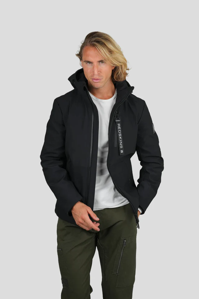 Blauwe Korte Winterjas met capuchon -Redskins Thavna Activ - bestel bij BK Leder Blauwe Korte Winterjas met capuchon -Redskins Thavna Activ - Afbeelding 5