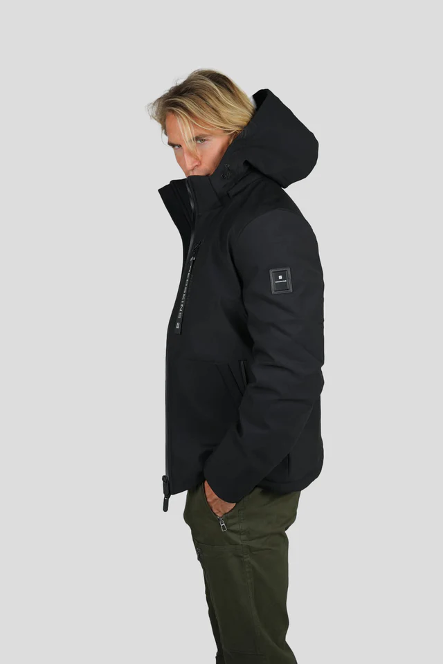 Blauwe Korte Winterjas met capuchon -Redskins Thavna Activ - bestel bij BK Leder Blauwe Korte Winterjas met capuchon -Redskins Thavna Activ - Afbeelding 2