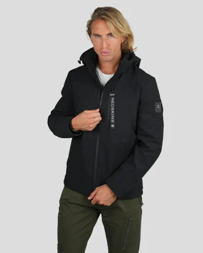 Blauwe Korte Winterjas  met capuchon -Redskins Thavna Activ