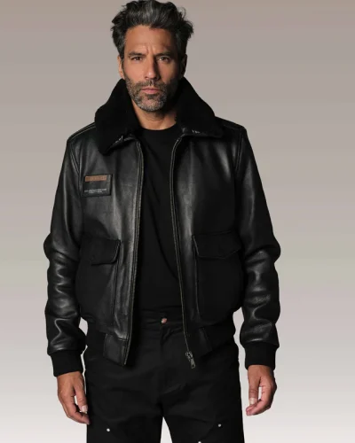 Redskins Zwart Leren Pilotenjack – Flight Airborne - bestel bij BK Leder Redskins Zwart Leren Pilotenjack - Flight Airborne