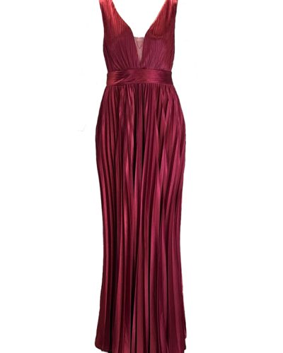 Dames rood lange party jurk – Sylvie - bestel bij BK Leder Dames rood lange party jurk - Sylvie